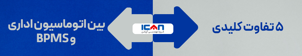 تفاوت های اتوماسیون اداری و BPMS - آی‌کن