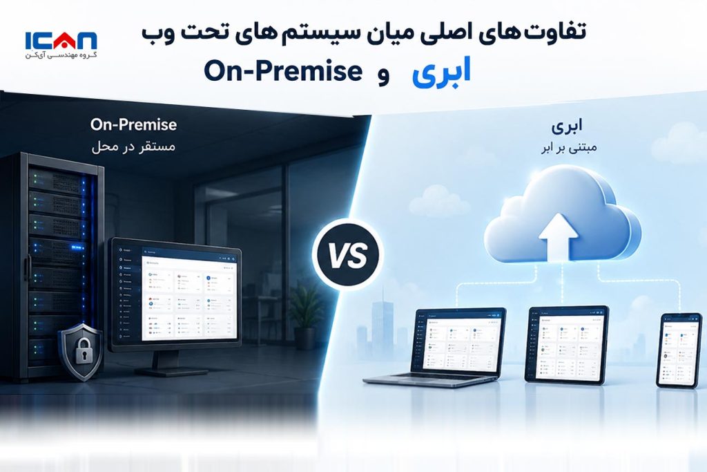 تفاوتهای اصلی میان سیستمهای تحت وب On-Premise و سیستمهای ابری - آی کن